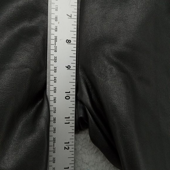 Miss‎ Selfridge Pants Womens 4 Black Faux Leather Petite Skinny Glam NWT - Picture 4 of 11